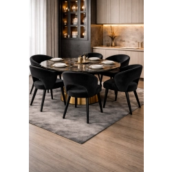 Krzesło tapicerowane DELUXE KR-8 Tkanina Piano 17